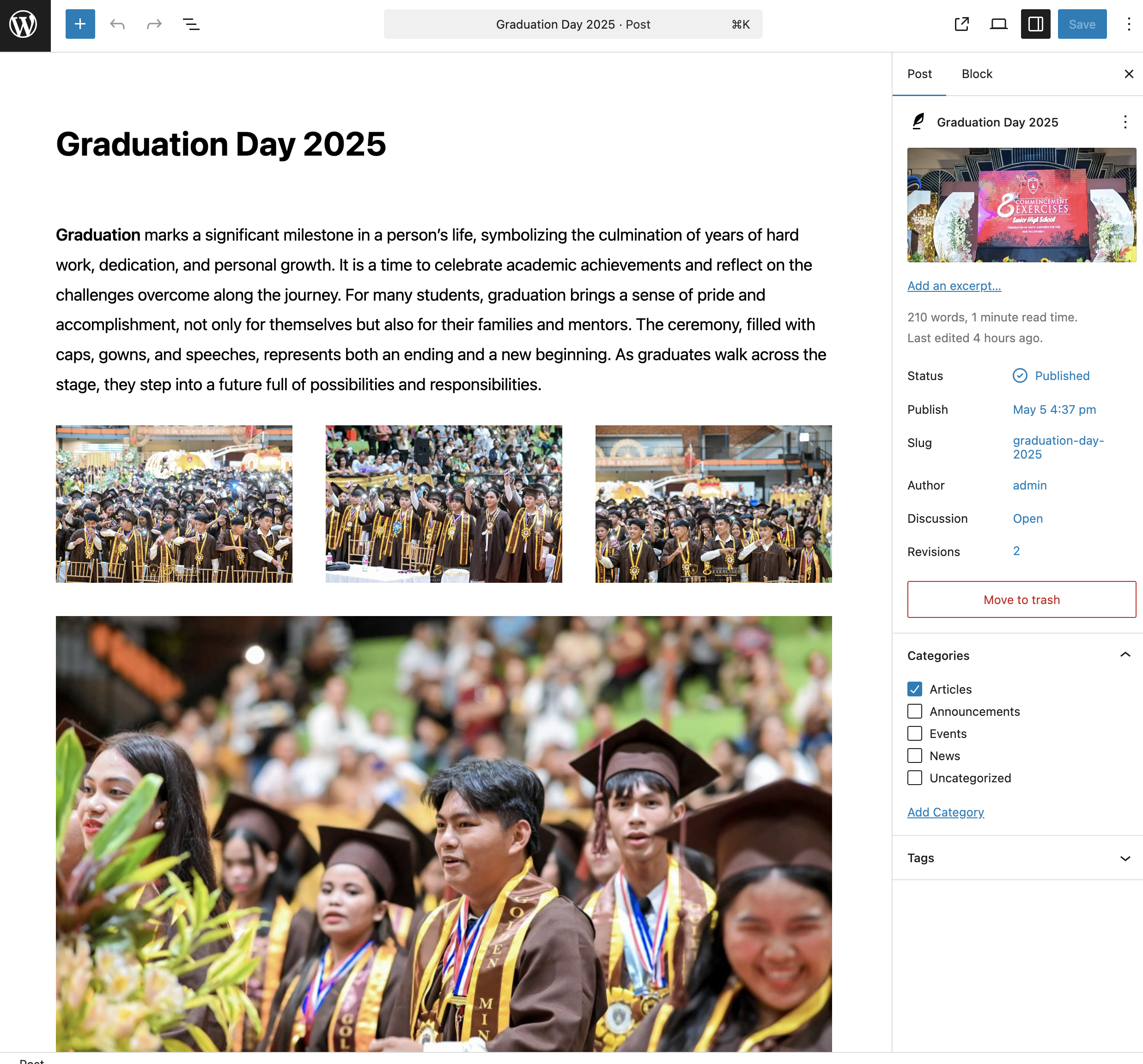 Golden Minds Colleges CMS